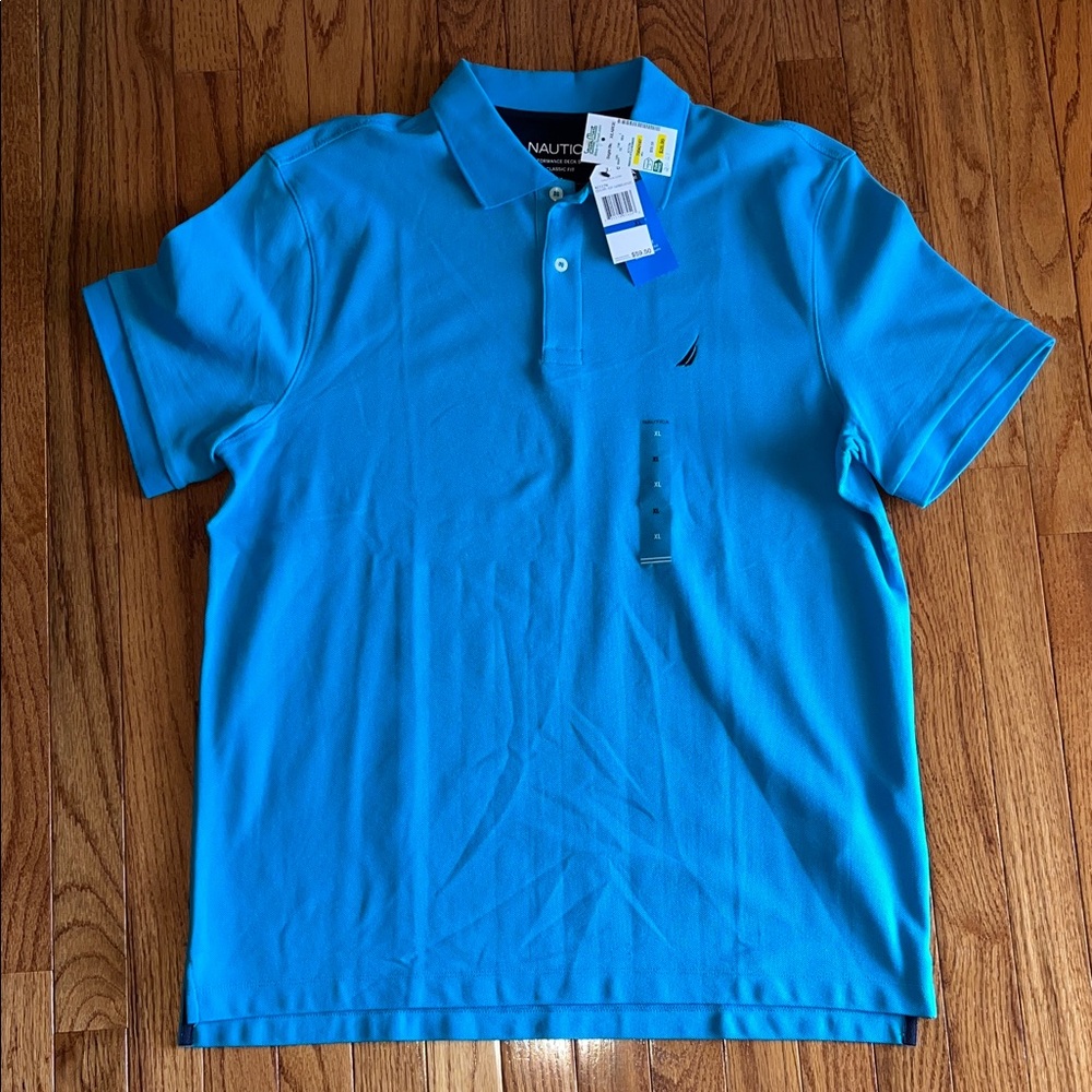 Nautica Men's Vibrant Blue Polo Shirt